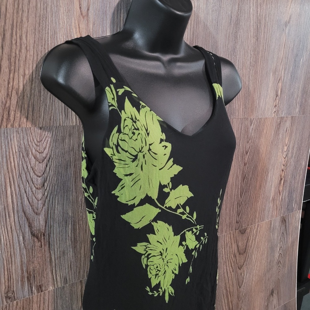 Jonathan Martin Silk Slip Dress Sz 12 SLIM FIT Bias Whimsigoth Fairy Pixie Hem - Picture 4 of 11
